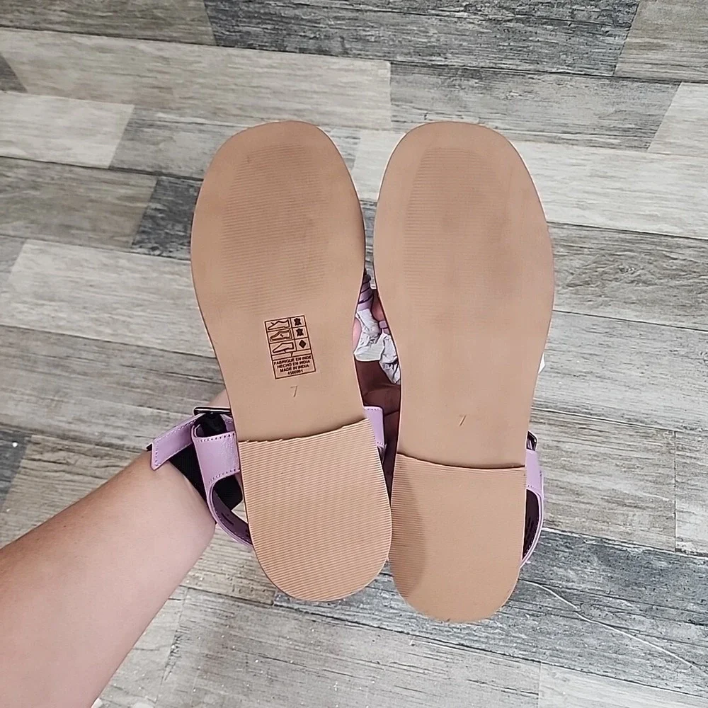 Free‎ People Womens Frankie Flats Size 7 Purple Leather Fisher NEW NWOB